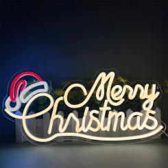 Merry Christmas Neon Sign For Home Wall Decor LED Neon Light For Bedroom Game Room Decor USB Powered Night Light For Bar Shop