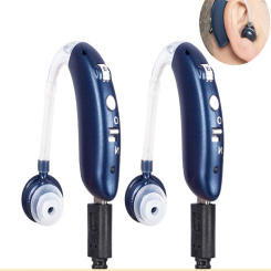 Hearing Aid Ear Sound Amplifier BTE Rechargeable Hearing Aids Adjustable Sound Hearing Amplifier for Elderly Hearing Loss