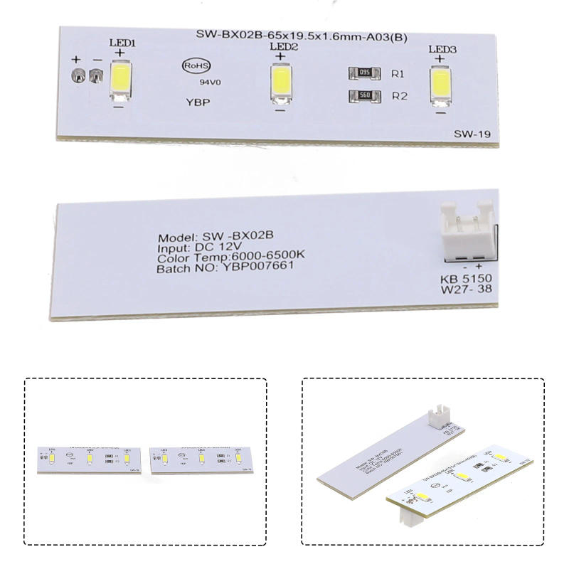 Description Picture 5 of item1/2pcs Candy Refrigerator Freezer LED Light Bar Assembly Replacement SW-BX02B / 49031078 Repair Parts