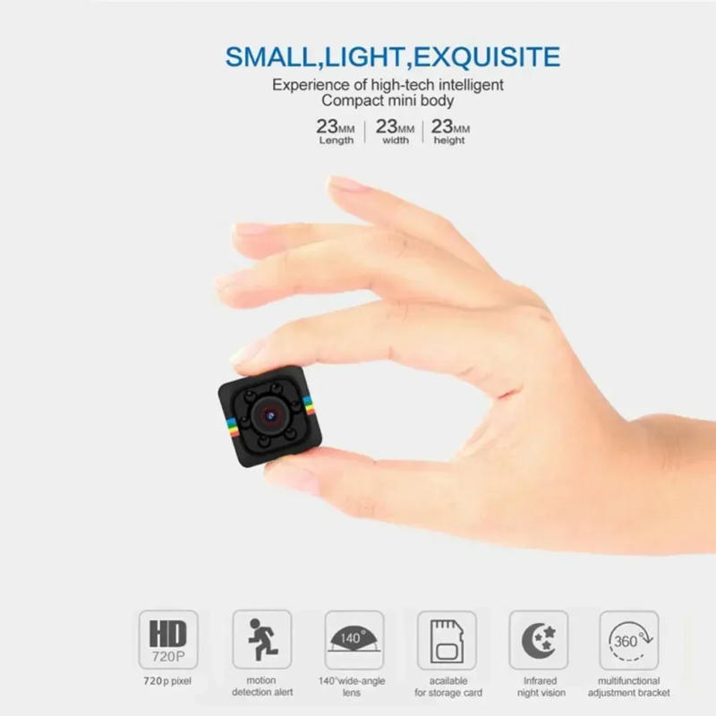 Description Picture 5 of itemSQ11 mini high-definition aerial camera for outdoor sports, mini matte device, night vision card, DIRE recording