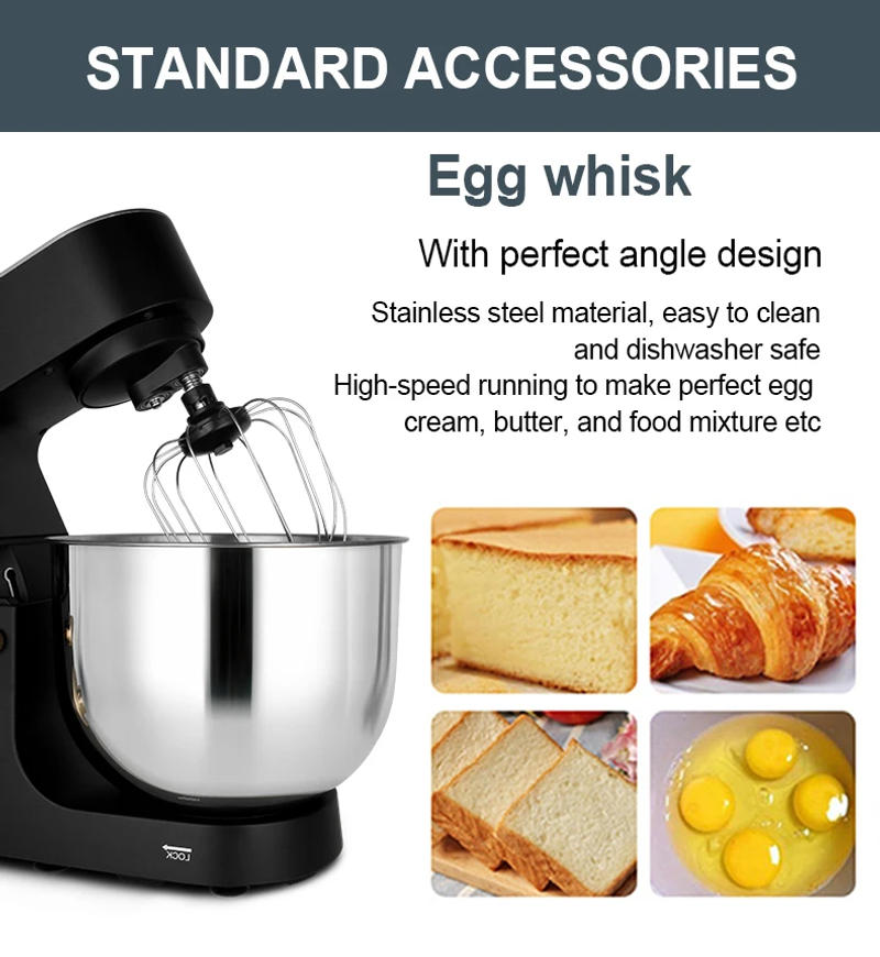 Description Picture 4 of itemHousehold Stand Mixer High Power Capacity 1800W 8L Cake Bread Dough Mixer Planetary Electric Home Kitchen Appliance Food Mixer