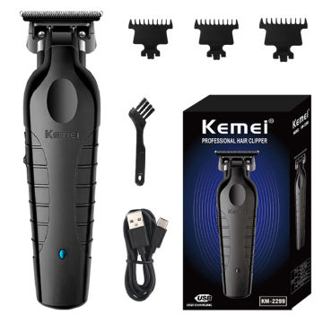 Original Kemei Professional Electric Barber Men's Hair Clipper Beard Hair Clipper Cordless Barber Rechargeable 0mm