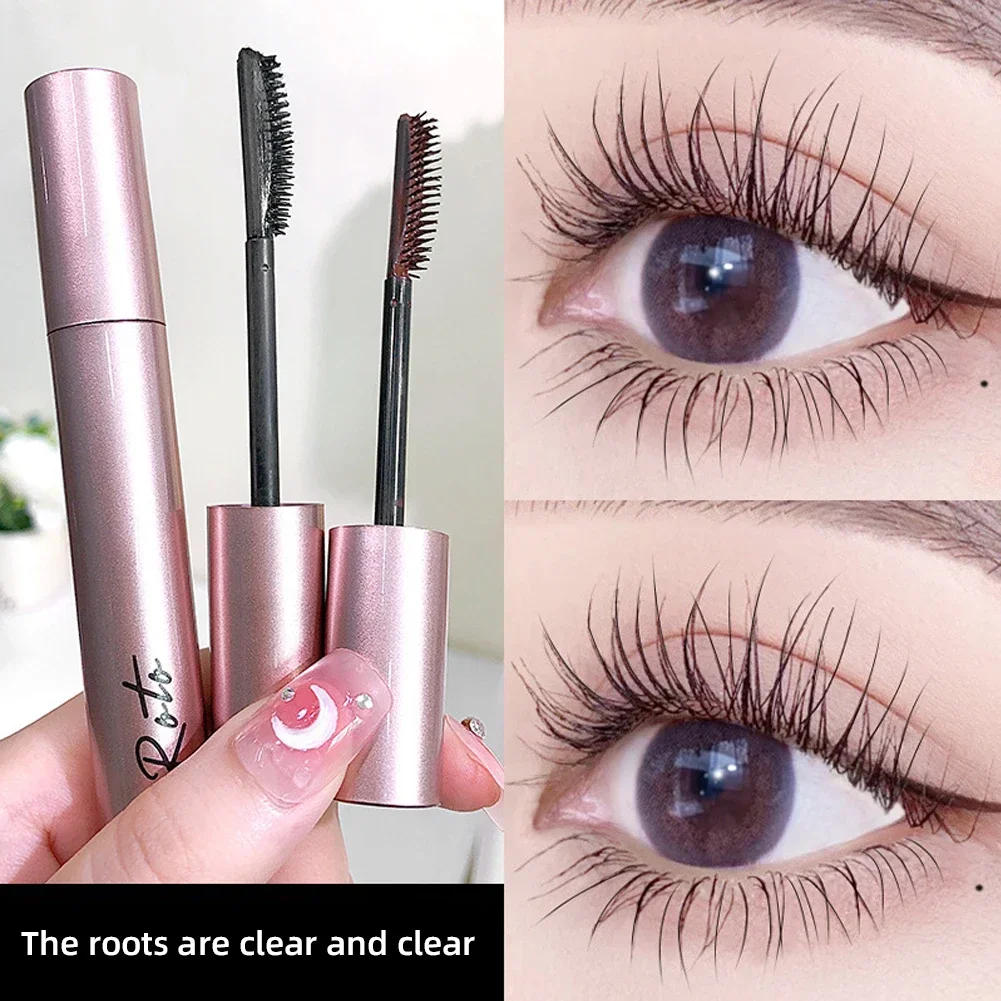 Description Picture 6 of itemBlack Brown Mascara Waterproof Silk Fiber Matte Mascara Fast Dry Curling Mascara Cosmetic Thick Long Eye Mascara Make Up