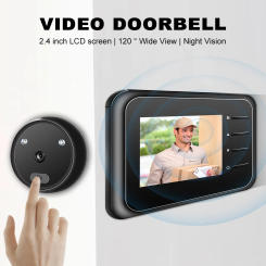 Doorbell Door Viewer Door Peephole Door Camera Doorbell with Wireless Monitor Digital Night Vision Photo Shooting Door Monitor
