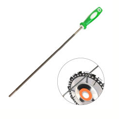 New Round High Carbon Steel Sharpening Chainsaw Saw Chain Files Sharpener Plastic Handle High Carbon Steel Files