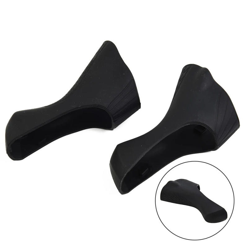 Description Picture 2 of item1 Pair Bracket Covers Road Bike Shifters Protective Hoods Gear Shift Covers For Shimano-ST-6800/5800/4700/4703 Bike Parts Black