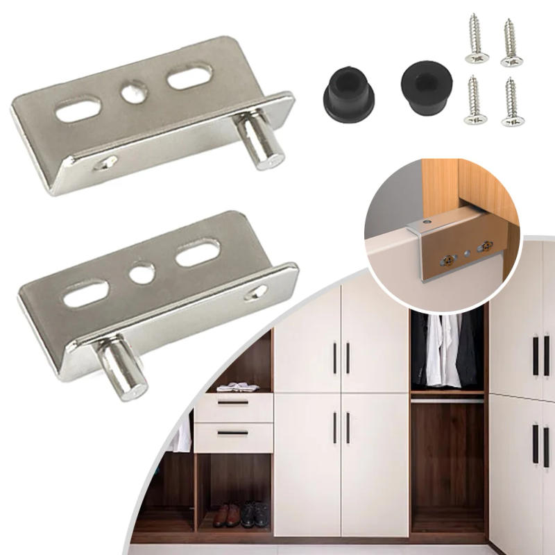 Description Picture 6 of itemPivot Hinge Hinge Set With Screws For Wooden Doors Iron Multifunctional Plastic Covers Premium Right Angle Pivot