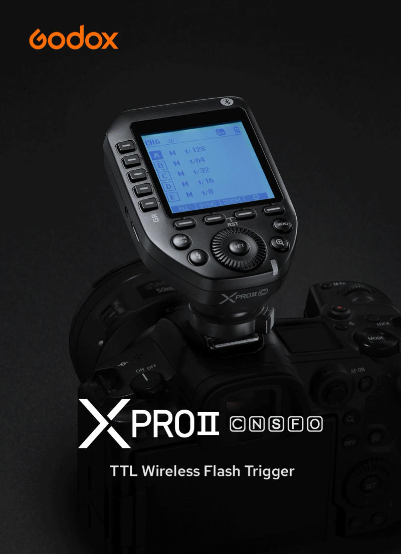 Description Picture 2 of itemGodox XPROII Trigger XPROII-L XPROII-C XPROII-N XPROII-S XPROII-F TTL HSS LCD Screen Transmitter for Leica Canon Nikon Camera