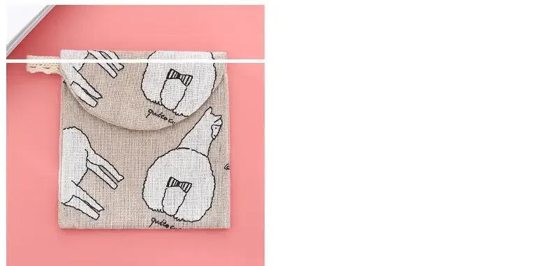 Description Picture 4 of itemNew Sanitary Pad Pouch Mini Folding Women Cute Bag for Gaskets Napkin Towel Storage Bags Pouch Case Sanitary Pad Organizer