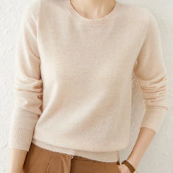 Women's Sweater Autumn Winter O-neck Solid Pullovers Bottoming Shirt Knitwear Long Sleeve Casual Spring Basic Pull Femme Sweater