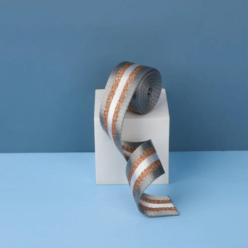 Description Picture 4 of item1/2/5Yards 38mm Nylon Webbing Contrast Color British Business Style Very Attractive Durable Luggage Strap Sewing Accessoires