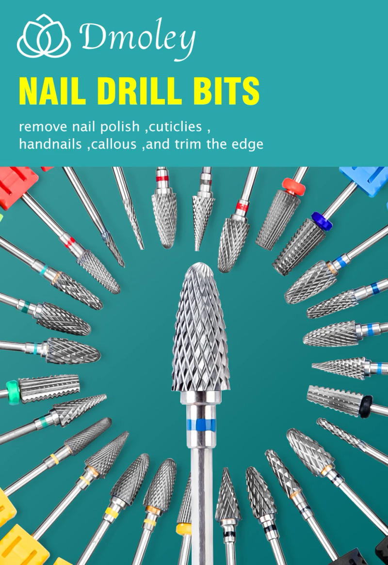 Description Picture 3 of itemDiamond/Tungsten/Ceramic Nail Drill Bit Electric Manicure Drill For Milling Cutter Nail File Buffer Nail Art Equipment Accessory