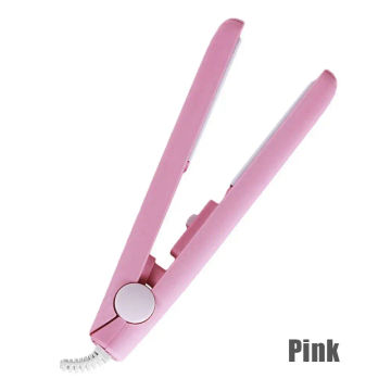 Mini 3D Floating Panels Convenient Fashion Electric Hair Straightener Iron Portable Ceramic Mini Hair Curler Hair Styling Tools