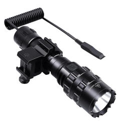 Tactical Flashlight 1600 Lumens USB Rechargeable Torch Waterproof Hunting Light with Clip Hunting Shooting Gun Accessories