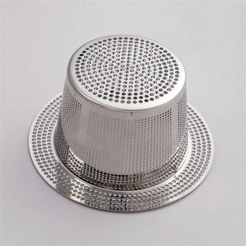 Description Picture 4 of itemStainless Steel Sink Strainer Anti Clog Floor Drain Mesh Trap With Handle Hair Clean Up Waste Catcher