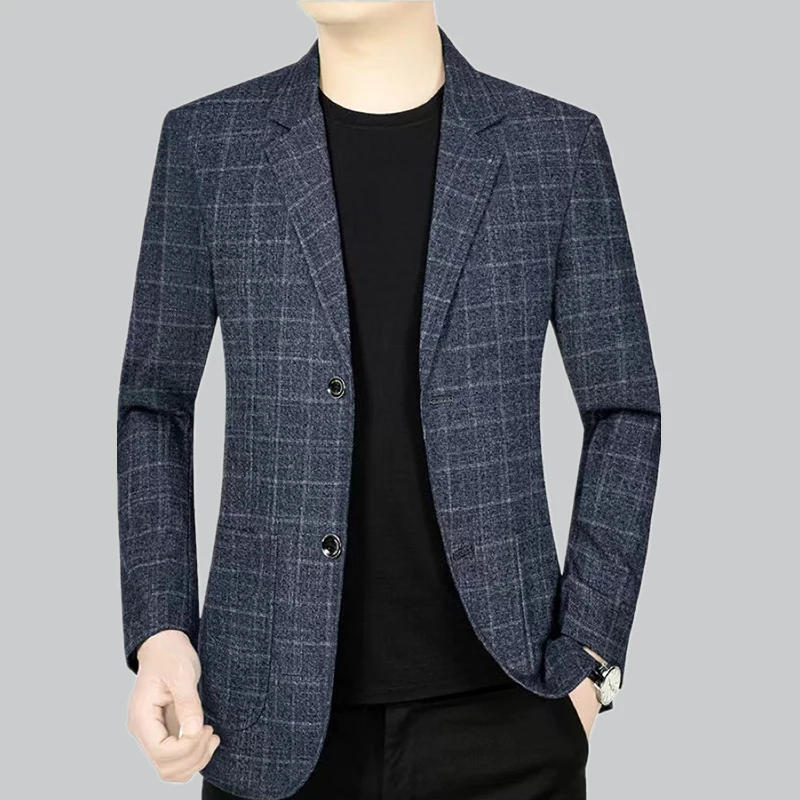 Description Picture 3 of itemThe Main Promotion of New Explosive Plaid Suit Jacket Casual Everything Single Breasted Individual Comfortable Handsome Clothing