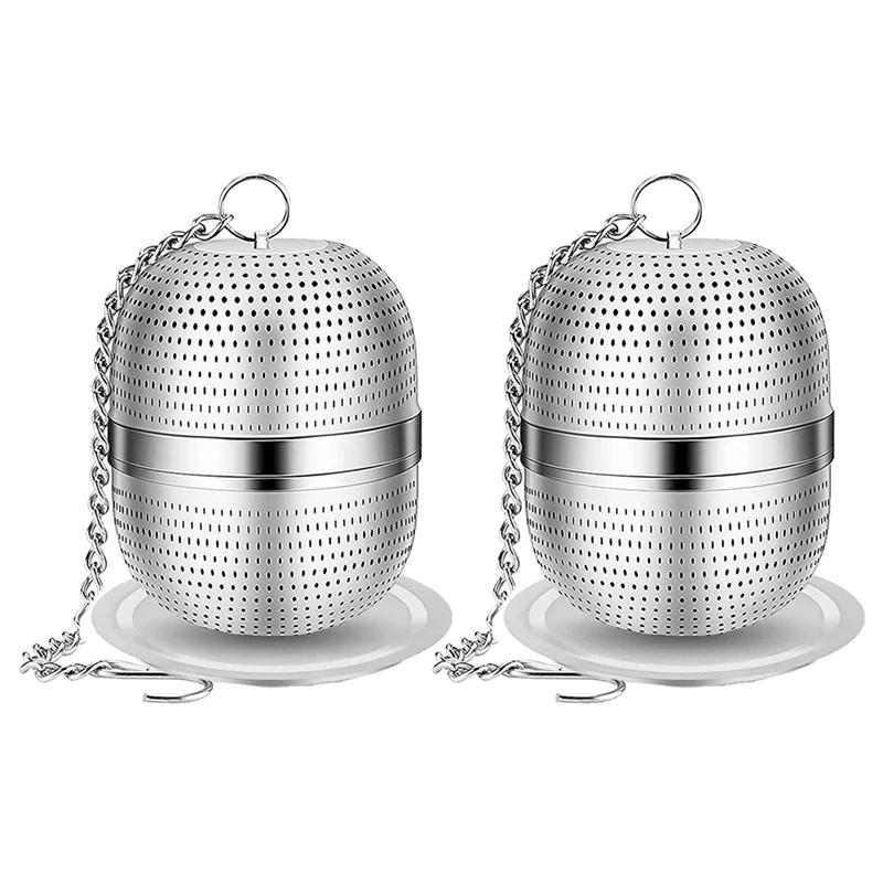 Description Picture 4 of item2X Tea Infuser, Stainless Steel Tea Strainer, Ball Mesh Tea Strainer, For Tea, Spices And Most Cups And Teapots