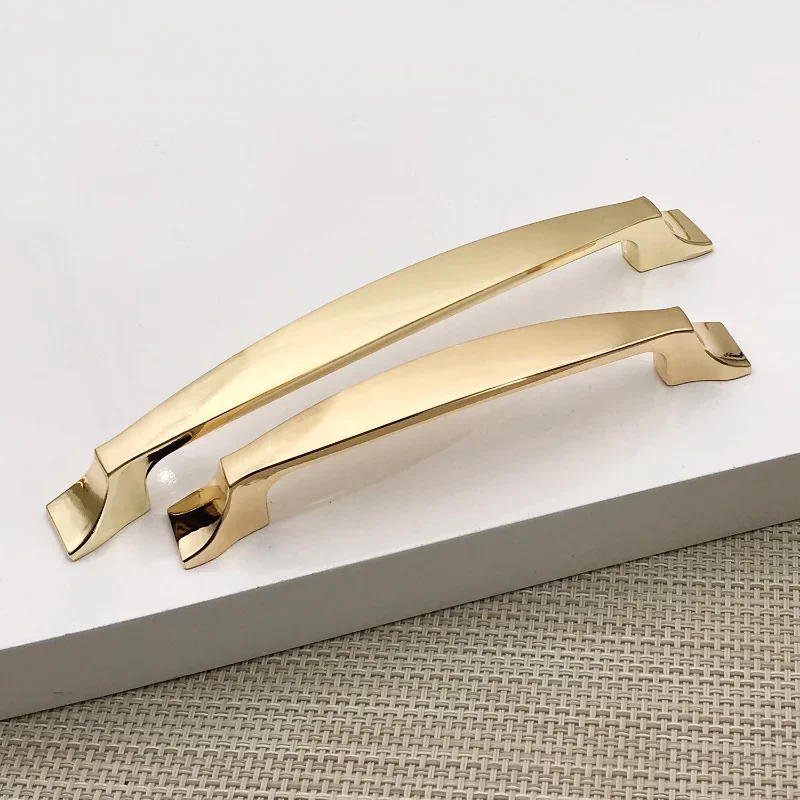 Description Picture 3 of itemCupboard Cabinet Knob European Fashion Square U Type Gold Drawer Kitchen Hardware Door Dresser Handle