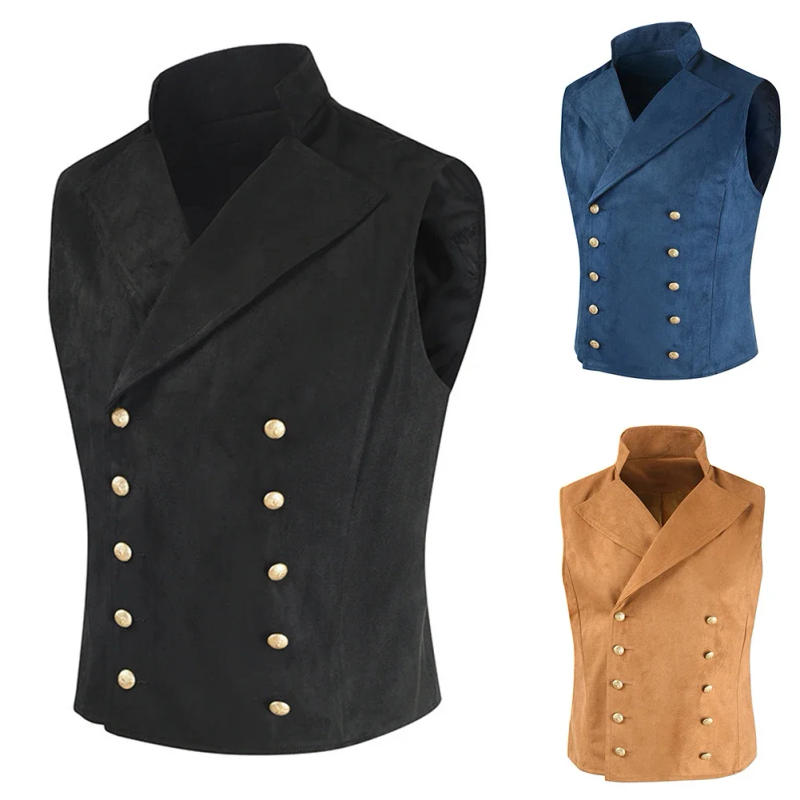 Description Picture 2 of itemFor Men Vest Mens Costume Sleeveless Solid Suit Vest V Neck Waistcoat Business Comfortable Affordable Brand New