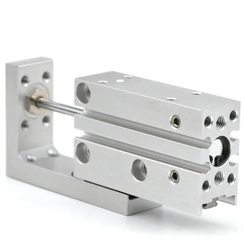 Description Picture 4 of itemMXH/HLH Rail Cylinder MXH6 MXH10 MXH16 MXH20 SMC Type Precision Pneumatic Cylinder Linear Side Rail Guide Rod Cylinder MXH6-10