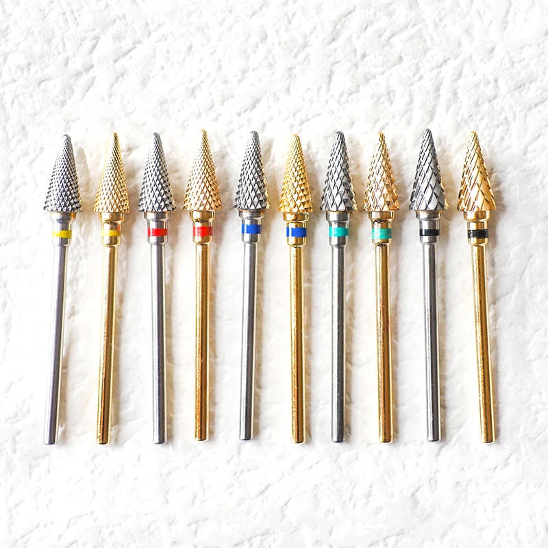 Description Picture 4 of itemNail Drill Bits Tungsten Carbide Large Cone Electric Milling Cutter Gel Polish Remover Grinding Tools DIY Accessories Supplies