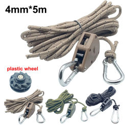 Reflective Camping Tent Wind Rope Tie Down Tightener Fastening Pulley Ratchet Awning Rope Buckle Rope Tent Accessory