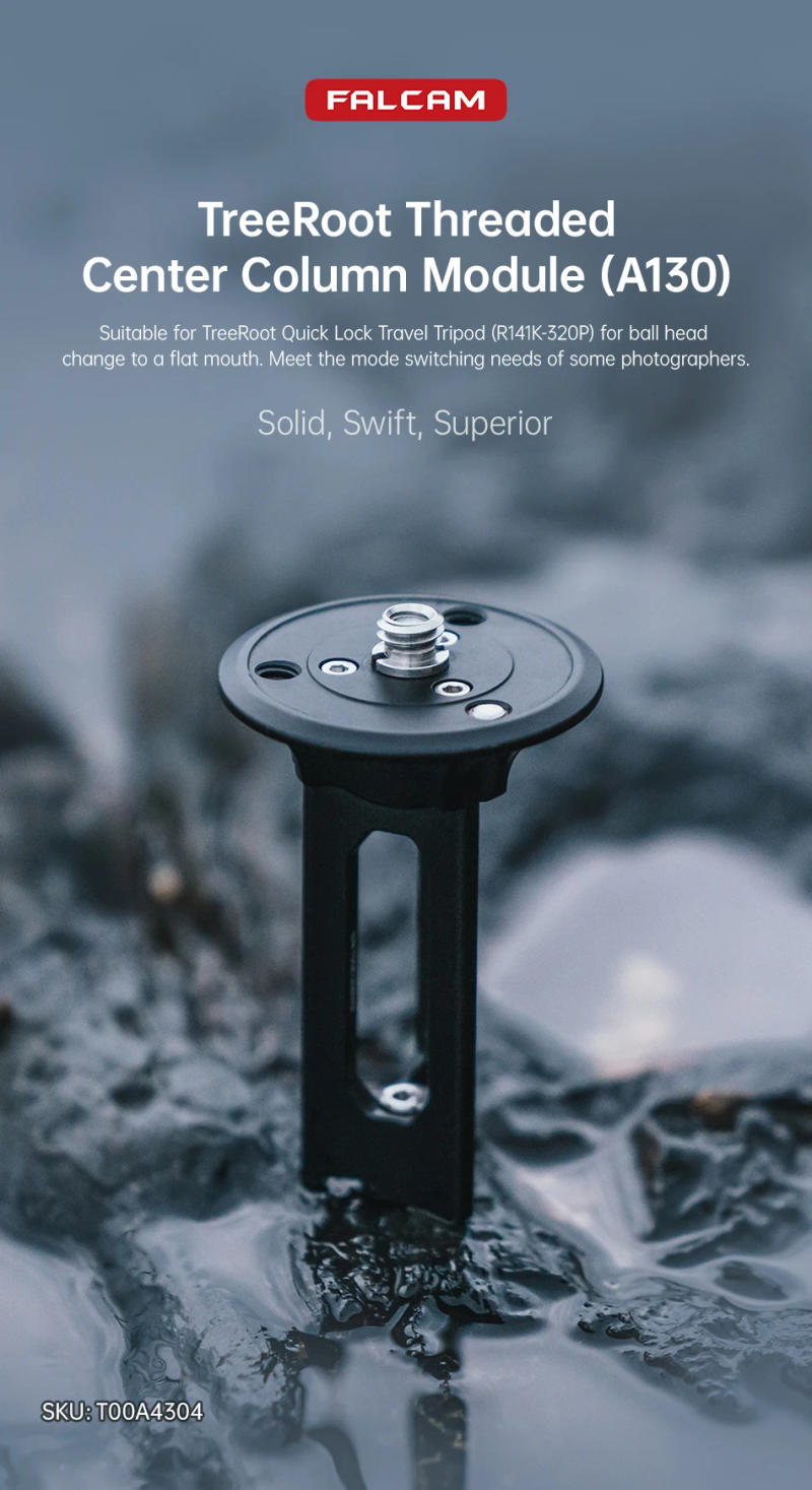 Description Picture 2 of itemFALCAM TreeRoot Threaded Center Column Module (A130) T00A4304 For Quick Lock Travel Tripod R141K-320P Camera Photography
