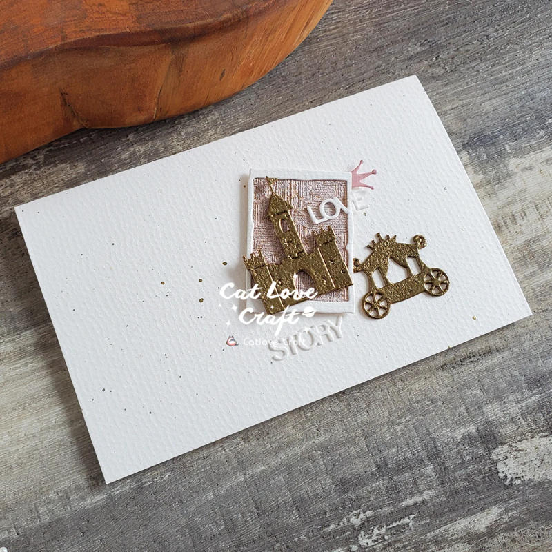 Description Picture 3 of itemCatlove Princess Castle Metal Cutting Dies Scrapbooking Mold Knife Stencil Die Cuts Card Making DIY Craft Embossing New Dies For