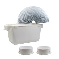 Universal Tumble Dryer Condenser Kits Vent Hose Ventillation Kit Box Part With Hose PVC Flexible Stretch Hose Exhaust Duct