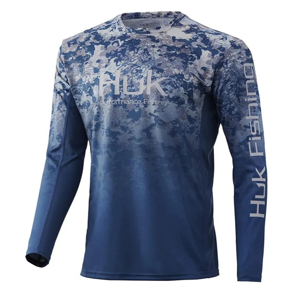Description Picture 2 of itemHUK Fishing Shirt Long Sleeve Uv Protection Fishing Clothing Man Outdoor Summer Fishing Apparel UPF 50 Performance Tops