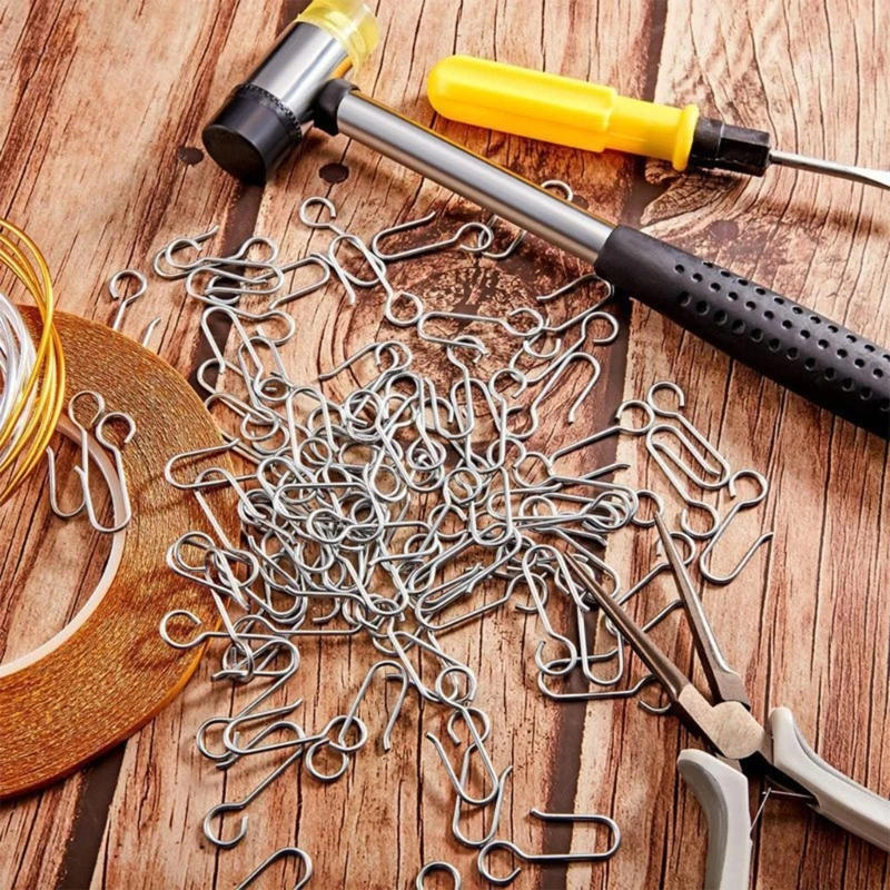 Description Picture 3 of itemHandy Curtain Accessories Metal Curtain Track Install Hooks S Shaped Stainless Ceiling Shower Curtain Decoration Hooks