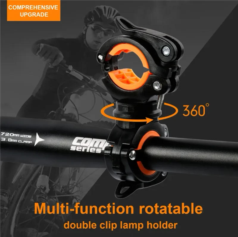 Description Picture 2 of itemWEST BIKING Bike Light Bracket Multifunctional 360 Degree Rotatable Bicycle Lamp Holder LED Flashlight Stand Cycling Accessories