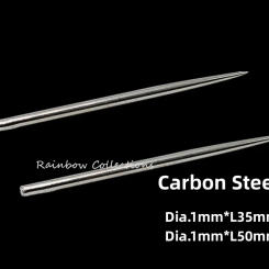 50pcs Dia.1*35mm/1*50mm, Solid Carbon Steel Headless Nails For Photo Frames/Furniture Wooden Nails Finishing Nail