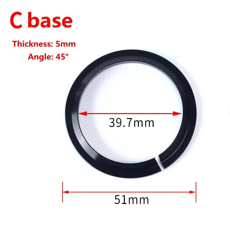 Description Picture 2 of itemBicycle Crown Race D/C For 28.6mm Straight /1.5Taped Front Fork Tube MTB Road Bike 41.8-52mm Headset Base Bike Bering Part