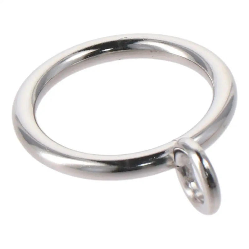 Description Picture 6 of item36Pcs Curtain Rings Black Silver Metal Curtain Rings Inner Drapery Ring For Curtain Rods Portable Window Decor Accessories