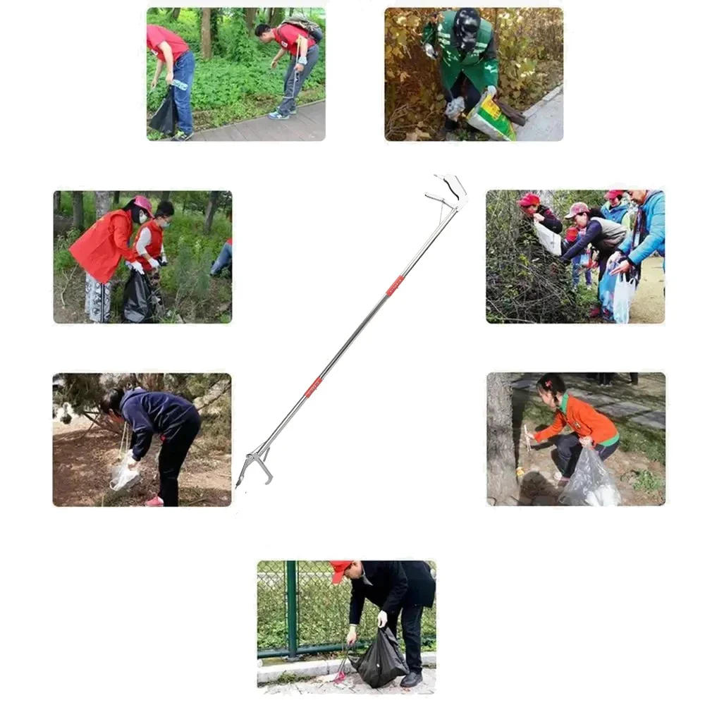 Description Picture 3 of itemOutdoor Snake Hook Catcher Tool Stainless Steel Snake Catcher Tongs Two Types Head Foldable Reptile Grabber Tool