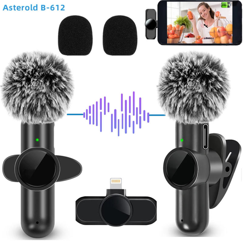 Description Picture 2 of item2.4G Wireless Lavalier Microphone Noise Cancelling Audio Video Recording for IPhone/iPad/Android/Iconic Brand/Samsung Live Game Mic