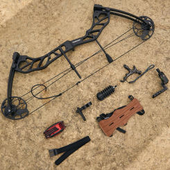 TOPARCHERY Compound Bow Set for Adults 19-70lbs Archery Aluminum Alloy Bow Handle IBO Arrow Speed 320fps Right Hand Hunting Bow