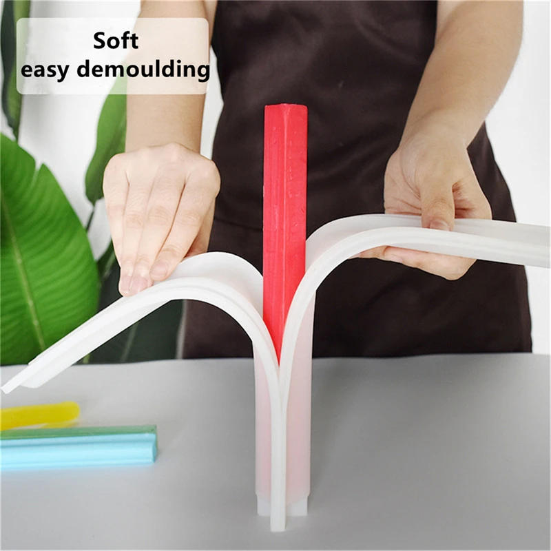 Description Picture 5 of itemLong 32cm Various Shapes Silicone Soap Mold Butterfly Dolphin Round Heart Pipe Tube Soap Mould DIY Handcraft Soap Making Art