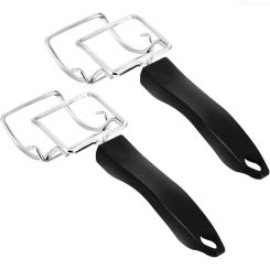 2Pcs Oven Tray Extractor Grill Clip Toaster Oven Clip Oven Tray Handle R9UD