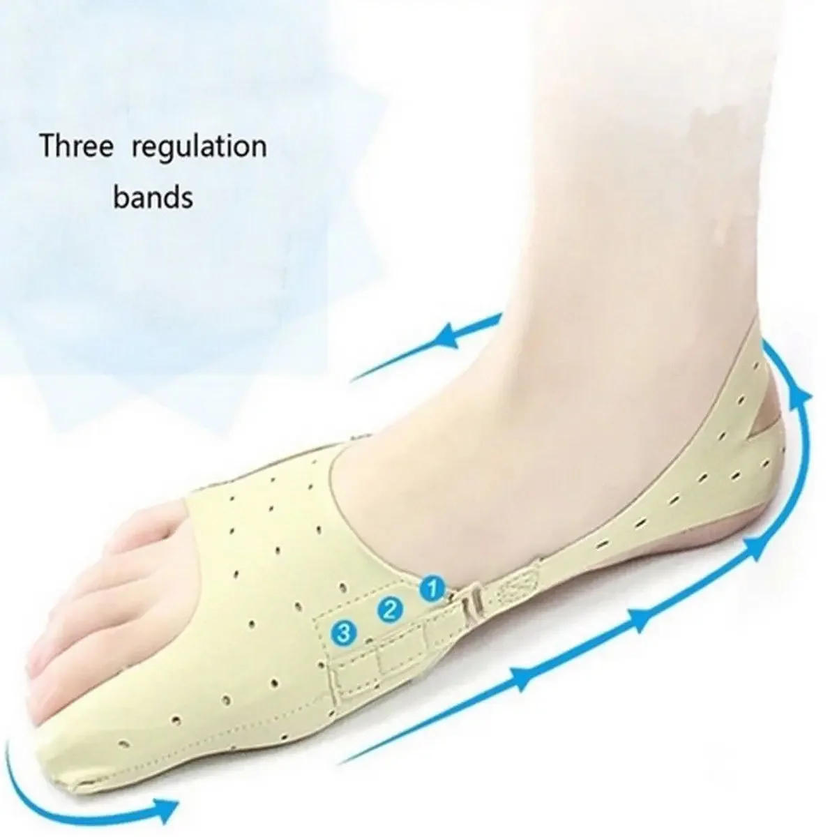 Description Picture 4 of itemعلاج الاسترخاء Foot Care Tool Elastic Bunion Corrector 1 Piece  Big Foot Bones Toe Separator Hallux Valgus Orthopedic Supplies