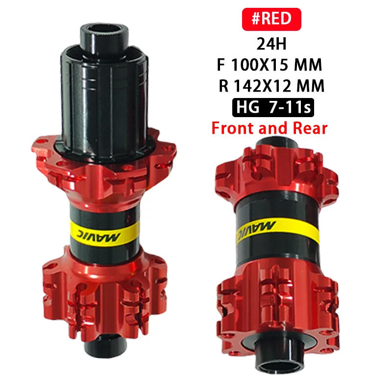 Description Picture 4 of itemBicycle Hubs Mtb/Road V Brake Disc Brake QR Thru Cassette Hub 20/24 Holes Front 100 Rear 130/135/142MM HG 7-11Speed Bearing Hub