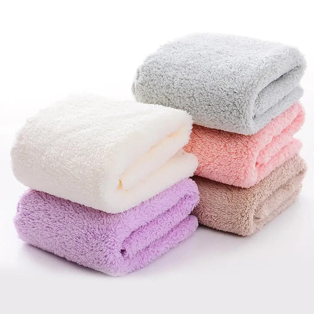 Description Picture 5 of itemCoral Velvet Face Towel Microfiber Absorbent High-density Square Hand Towel Cleaning Wipes Quick Dry Clean Handkerchief Supplies