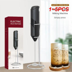 Electric Milk Frother Stick Portable Mini Drink Mixer Coffee Brush Battery Operated for Latte Matcha Tea Cappuccino