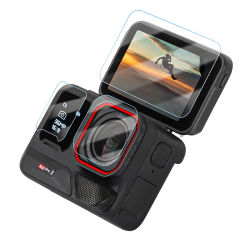 Hard Tempered Glass Cover Film For Insta360 Ace Pro 2 Action Camera Lens LCD Display Full Screen Protector Pro2 Case Accessories