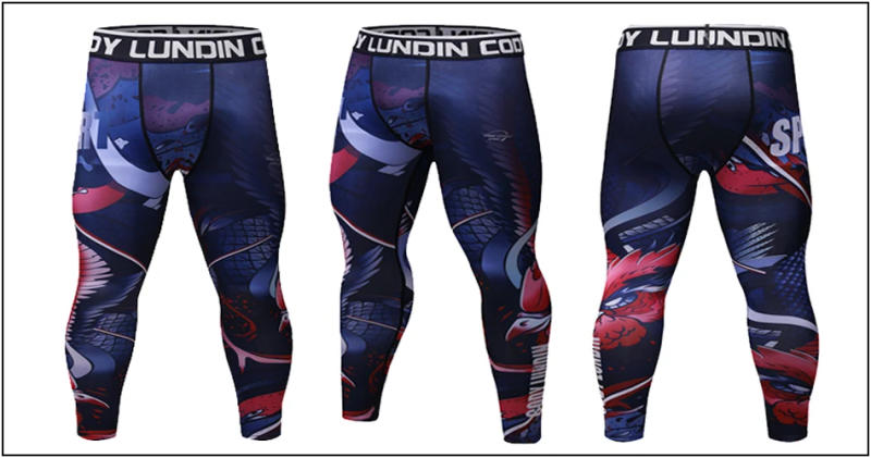 Description Picture 6 of itemCompression Men's Leggings Fitness Quick-drying Sports Gym Tights Men Running Stretchy Bodybuilding Jogging Pants Rash Guard