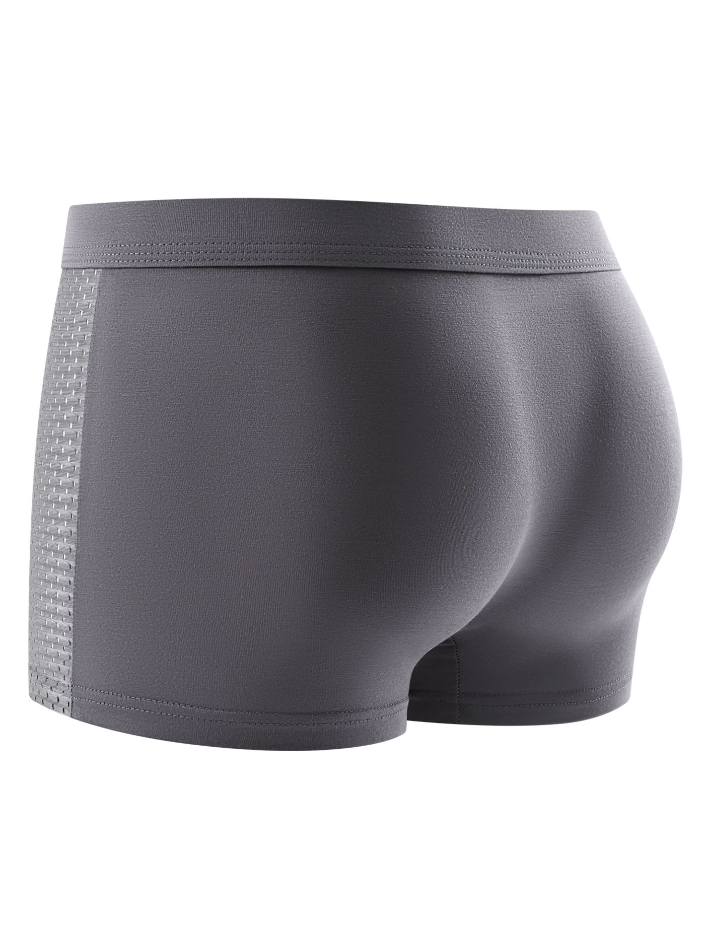 Description Picture 4 of item4 Pcs Men's Underwear Mesh Holes Breathable Comfortable and Soft Fashion Trend Men's Boxer Briefs Athleisure Pants S-2XL