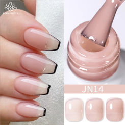 BORN PRETTY Jelly Nude Pink Gel Nail Polish 10ml Sheer Translucent Soak Off UV LED Gel Varnis Semi Permanent For Nails Design