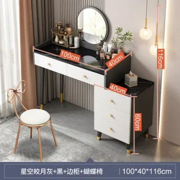 HOOKI Official Light Luxury Dressing Table Bedroom Modern Minimalist Internet Celebrity Ins Style New Dresser Small Apartment