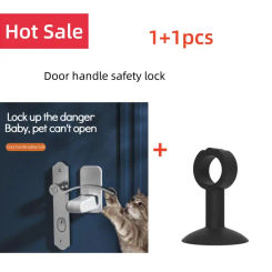 1pcs Door handle safety lock  latest Oven Lock with New Design for Child safety lock Anti-opening door fixed lock Sliding window